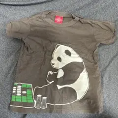 OJICO Tシャツ パンダ 囲碁柄 ブラウン 8Aのサムネイル