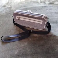 MARY QUANT ショルダーバッグ グレー