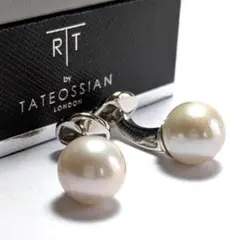 tac100 タテオシアン×自遊花人コラボ 水引カフス シルバー×ブラック 黒 tac100 タテオシアン×自遊花人コラボ 水引カフス シルバー