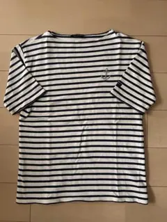 SANTJAMES セントジェームス半袖ボーダーシャツ イカリ刺繍Mサイズ