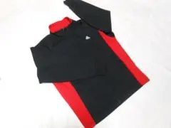 ＊adidas/アディダス＊ジャージ上下セット(140cm)＊黒×赤