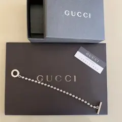 GUCCIグッチシルバー925 ボールチェーンブレスレット