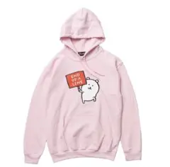 ナガノのくま パーカー　ピンク　男女兼用　P/Oパーカ 最後尾 ライトピンク