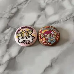 ナルミヤキャラクターズ 刺繍缶バッジ クー ミンキー 2個セット