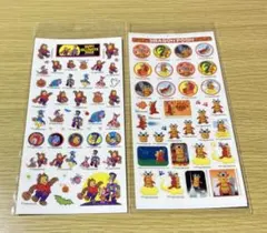 ディズニーストア　プー　シール　ぷっくり　平成レトロ　2点セット