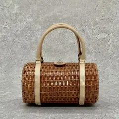 イタリア製MARIO VALENTINO マリオバレンチノ かごハンドルバッグ イタリア製MARIO VALENTINO マリオバレンチノ かごハンドルバッグ