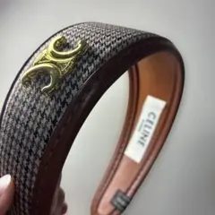 CELINE ヘッドバンド トリオンフ 千鳥格子のサムネイル