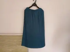 【新品未使用】コムサ COMME CA ティール プリーツスカート 38