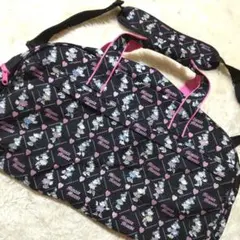 ミニーマウス ボストンバッグ 大容量