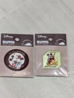 ディズニー　ワッペン　ビンテージ　２枚セット