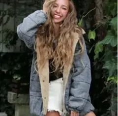 ANAP デニムボア中綿ジャケット　アウター