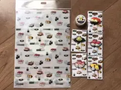 Disney TSUM TSUM寿司　クリアファイル＆マステ＆クリップ5つ
