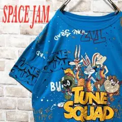 ☆ビックプリント☆ SPACE JAM☆Tシャツ☆ブルー☆XL☆