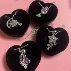 ガチャ リュミエールネックレス 紫 4セット 分売可