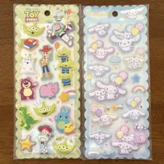 トイストーリー　シナモロール　もちもちマシュマロシール　2点セット