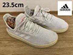 adidas アディダス メッシュ ホワイト スニーカー ピンク 23.5cm
