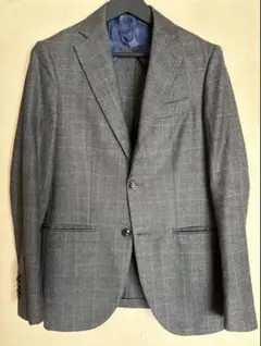 BARBA グレー チェック柄 テーラードジャケットのサムネイル