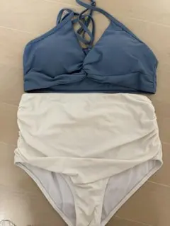 レディース セパレート水着 ブルー×ホワイト