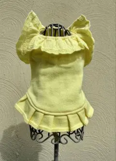 GODPIVA 最高級オーガニックコットン　ワンピースXＳサイズ　イエロー