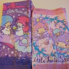 リトルツインスターズ フェイスタオル１枚 ハンドタオル１枚 サンリオしまむら