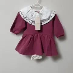 petit main フリル付きワンピース 80cm