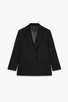 【zara・未使用】ダブルブレスト仕様オーバーサイズブレザー Mサイズ、黒