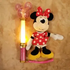 ディズニーリゾート　ミニーマウス　ぬいぐるみ　魔法のステッキ　ライト