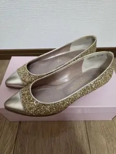 Ginza Kanematsu グリッター フラットシューズのサムネイル