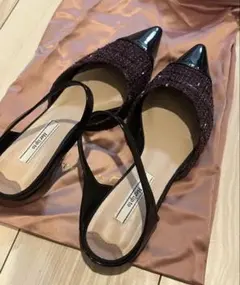 herlipto Two-Tone Strap Tweed Mulesのサムネイル