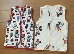 スリーパー　2セット　ミッキーミニー　キティー　35×50㎝