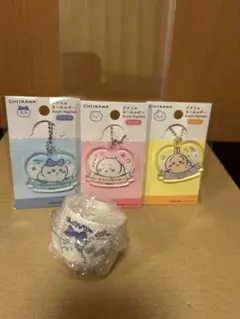 ちいかわ　おちょこ　アクリルキーホルダー３個　セット　ちいかわハチワレうさぎ