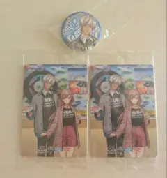 にじさんじ(くら寿司コラボ)のカード、缶バッジ