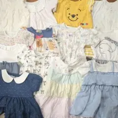 ベビー服 まとめ売り ロンパース　カバーオール　肌着　夏　帽子　女の子　70