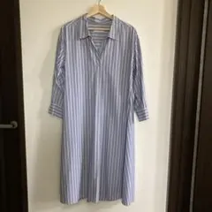 ⭐️最終お値下げ【美品】シンプリシティエ　ストライプ シャツワンピース