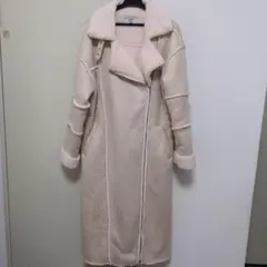 ジュエティ　エコムートンライダースロングコート