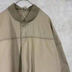 ダービージャケット【Arnold Palmer】 ジップ 古着 L ベージュのサムネイル
