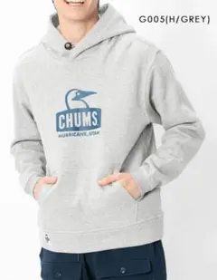 CHUMSチャムスブービーフェイスプルオーバーパーカー秋冬 M ブルー