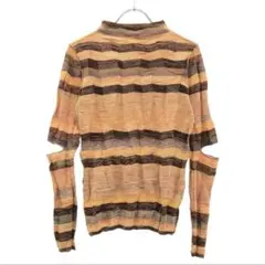 PERVERZE Wave Border Loose Knit T-shirtのサムネイル