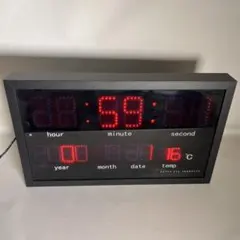 希少】JDL LED CLOCK デジタル壁掛け時計 カレンダー - メルカリ