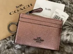 新品未使用☆COACH ( コーチ ) コインケース パスケース キーリング付き