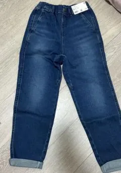 定価2,290円　UNIQLO ダークブルー ロールアップパンツ 100cm