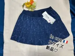 ❤️新品・未使用！ルコック le coq テニス　スコート　プリーツ　Ｓ　デニム♡