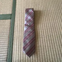 Paul Smith シルバー ストライプ ネクタイ