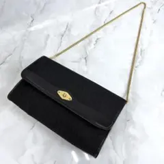 美品 Dior ディオール ショルダーバッグ トロッター ブラック チェーンスト