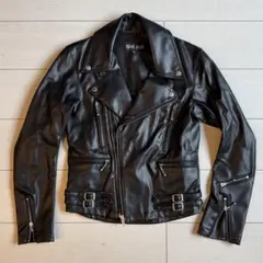 00s archive think pink ダブルライダースジャケット y2k