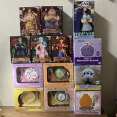 ワンピースのフィギュア＆ライト＆どんぶりなど13点セット！　未開封！