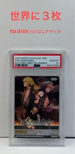 PSA10 ヴァイスFate Grand Order TD発売優勝表彰 PSA10 ヴァイスFate Grand Order TD発売優勝表彰 - メルカリ