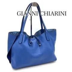 美品】イタリア製✨NICOLI 本革オーストリッチ型押し ハンドバッグ