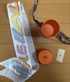 未使用 エルメス HERMES カレプリセ パッションフルーツ プリーツ 水色