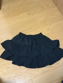 SpRay フリル　スカート　ブラック